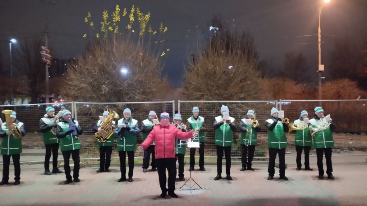 Одинцовский духовой оркестр в группе поддержки «Заречье-Одинцово»